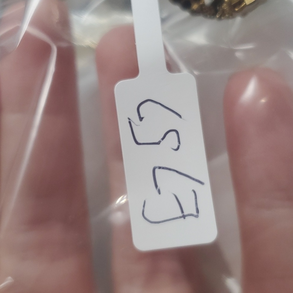 West Germany  black lustrous pearl estate earrings clip on‎ E757 - Picture 5 of 5